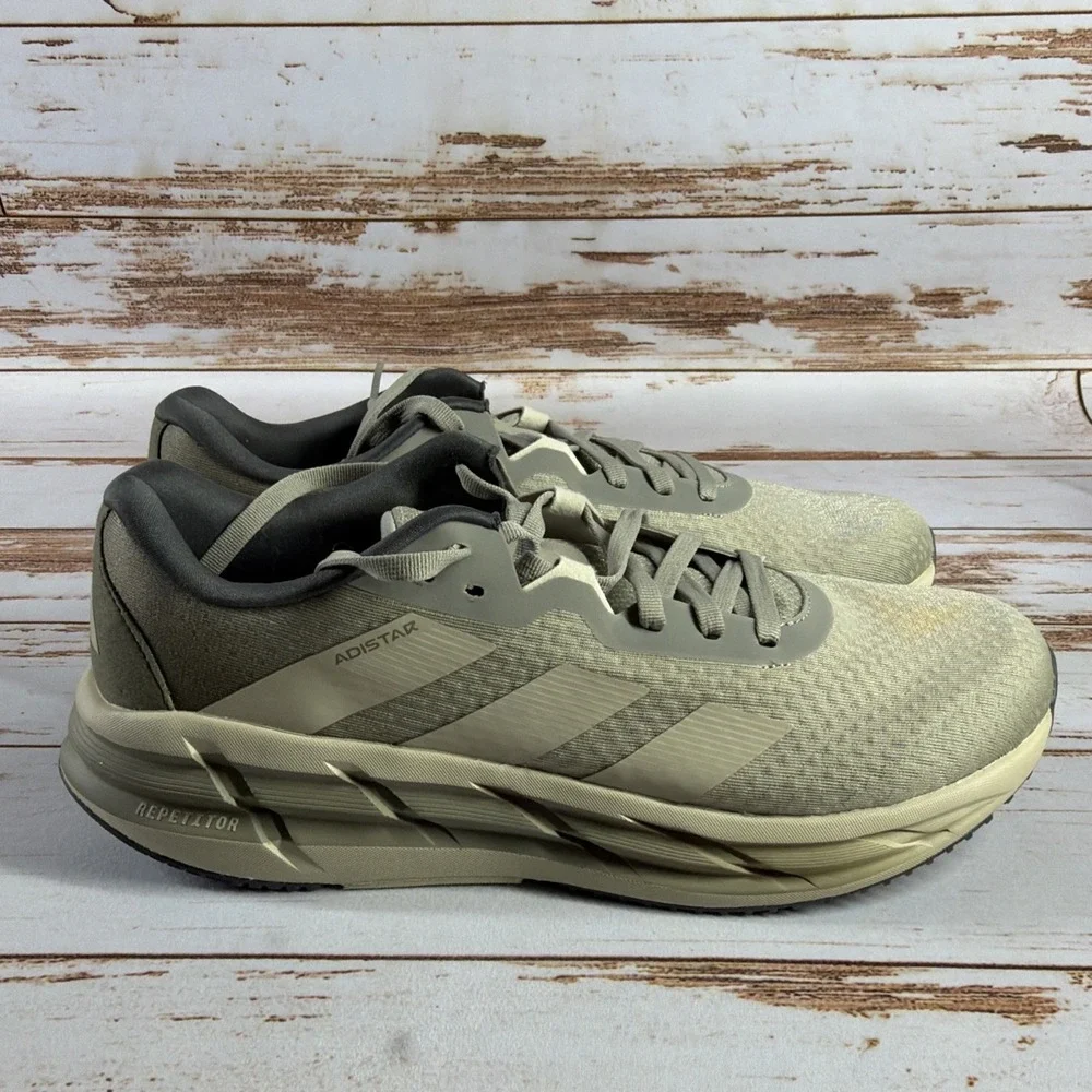 New Adidas Adistar 3 Mens 12 Running Sneakers Silver Pebble Grey No Box